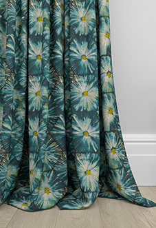 Honeycomb, Teal - Made to Measure Curtains